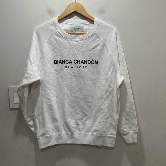 Bianca Chandon White Sweatshirt - Picture 1 of 3